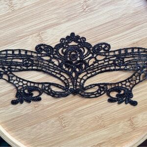 Elegant Black Lace Masquerade Mask